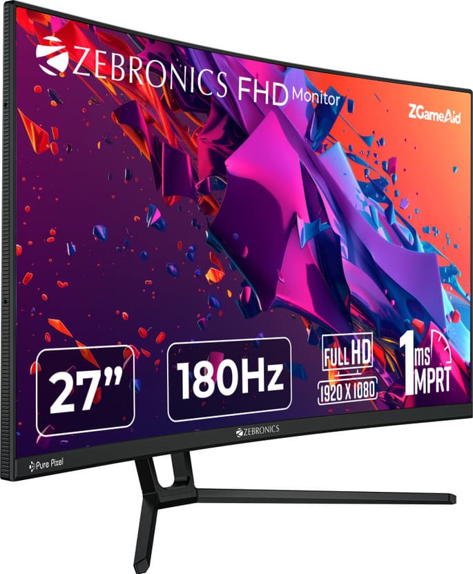 Zebronics ZEB-N27B 27 inch Full HD Curved Gaming Monitor