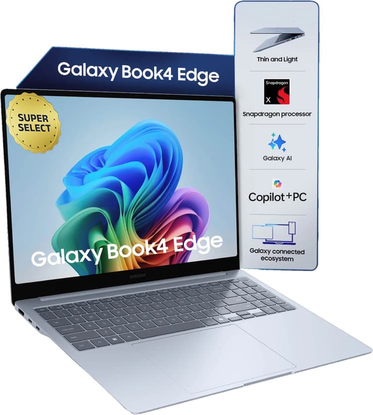 Samsung Galaxy Book4 Edge Snapdragon X 15.6 Inch 16GB 512GB Laptop