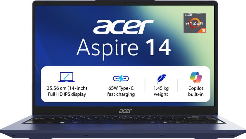 Acer Aspire 14 AMD Ryzen 3 3200U 8GB/256GB SSD Windows 11 Notebook