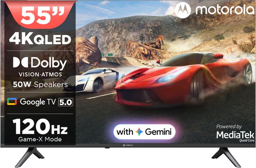Motorola 55 inch 4K Ultra HD QLED Smart Google TV