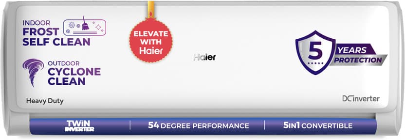 Haier 2 Ton 3 Star Twin Inverter Split AC