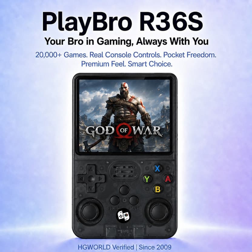 HG WORLD R36S Retro Handheld Gaming Console 64GB
