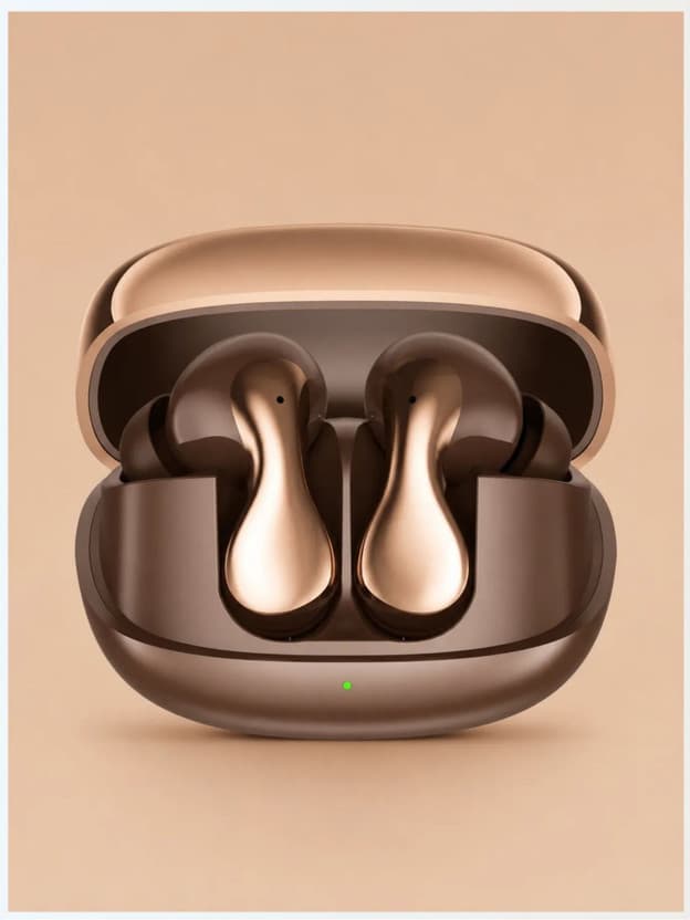 TWS MD-X Brown SuperPod SRJ XB115 True Wireless Earbuds