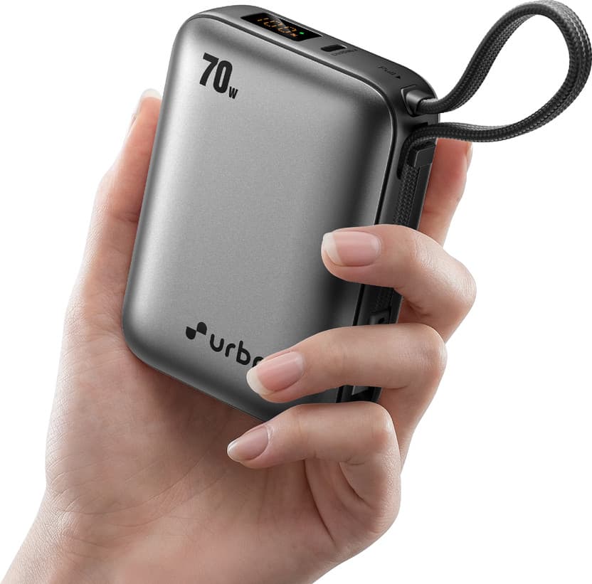 URBN Nano Zap 20000 mAh 70W Fast Charging Power Bank Grey