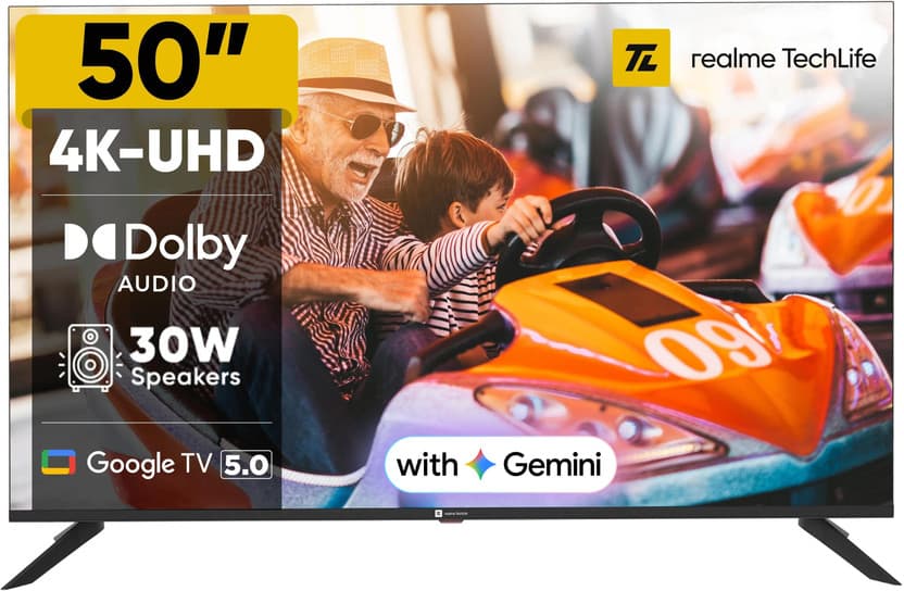 realme TechLife 50 inch Ultra HD 4K LED Smart Google TV