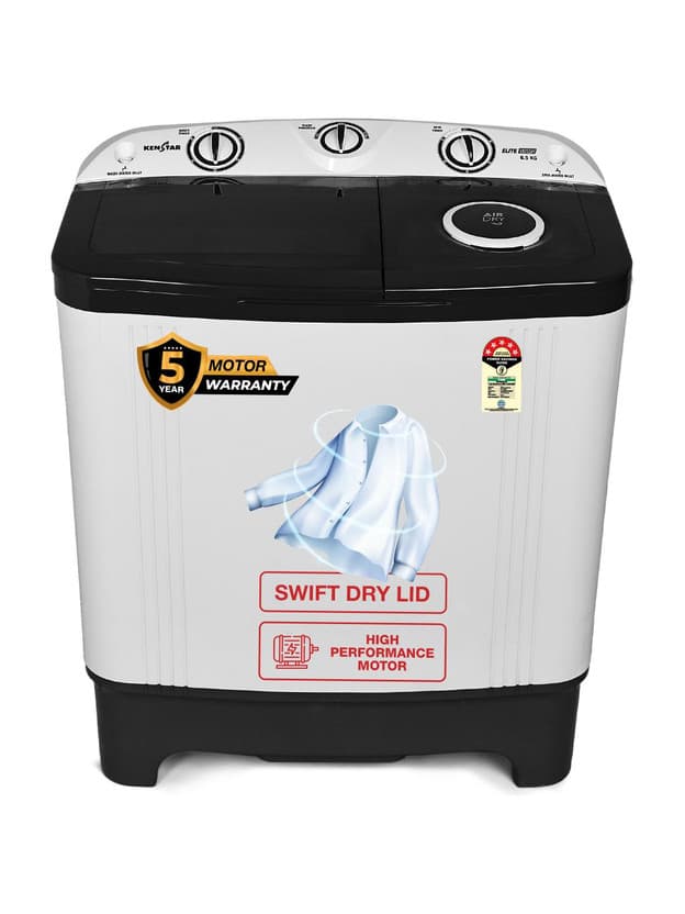 Kenstar KSSA655NNNDG 6.5 Kg Semi Automatic Washing Machine