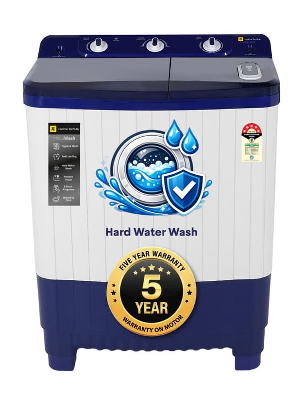 realme TechLife RMSA755NNNDW 7.5 kg Semi Automatic Washing Machine