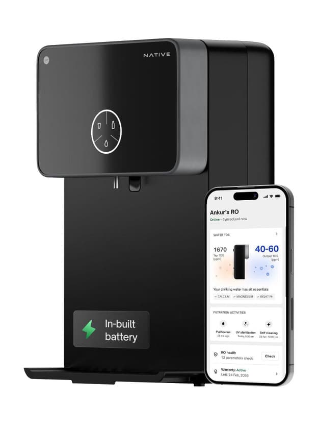 NATIVE By Urban Company M2 Pro 7L RO + UV + Alkaline Water Purifier